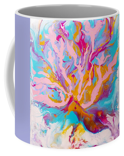 Abstract Coffee Mug featuring the painting Upbeat by Christine Bolden