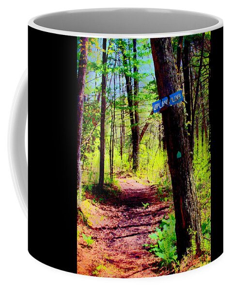 Warren Woods Coffee Mug featuring the digital art Upland Link by Cliff Wilson