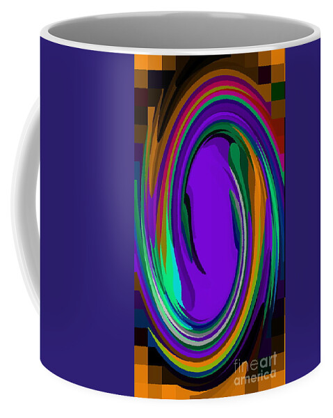 Colorful Swirls And Turns Collectible Fine Art C Spandau Canadian Wearable Designs Canadian Artist Coffee Mug featuring the painting Colorful Swirls And Turns Collectible Fine Art C Spandau Canadian Wearable Designs Canadian Artist by Carole Spandau