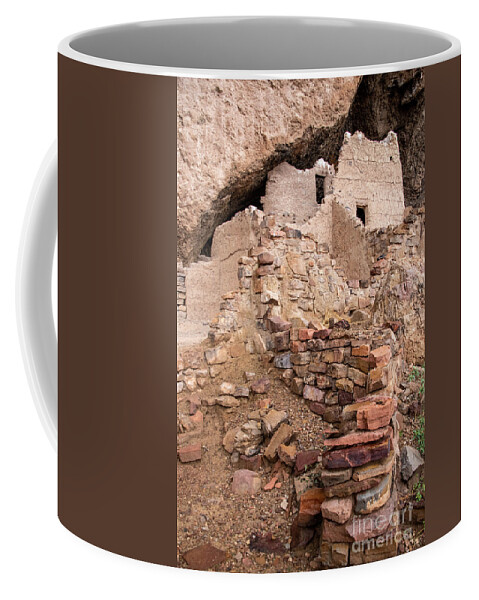 Upper Tonto National Monument Coffee Mug featuring the digital art Upper Tonto National Monument by Tammy Keyes