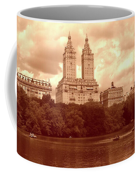 Central Park Print Coffee Mug featuring the photograph Upper West Side and Central Park, Manhattan by Monique Wegmueller