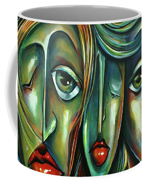 Urban Expression Coffee Mug featuring the painting Urban Doctrine by Michael Lang