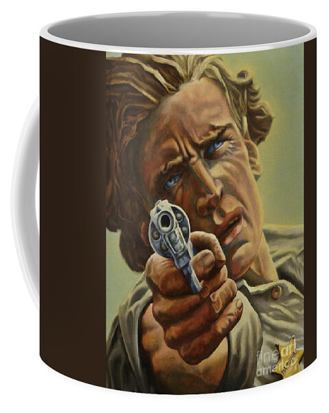 Us Marshal Coffee Mug featuring the painting U.S. Marshal by Ken Kvamme
