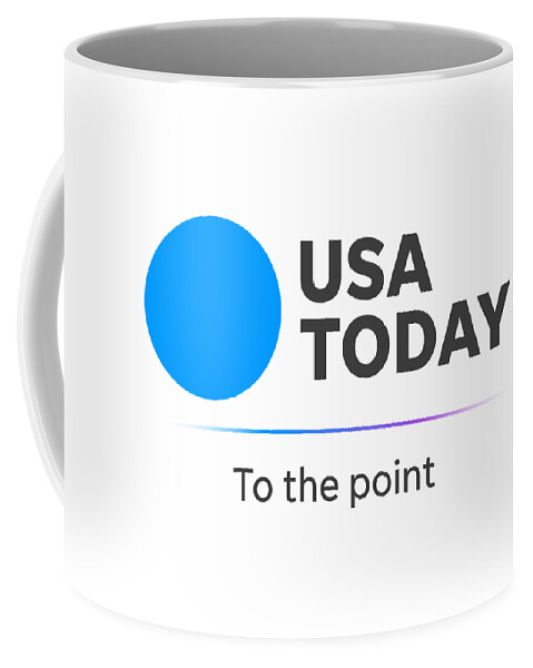 Usa Today Coffee Mug featuring the digital art USA TODAY To the Point Logo by Gannett