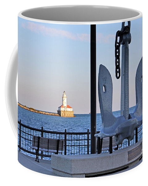 Uss Chicago Coffee Mug featuring the photograph USS Chicago Anchor 9699 by Jack Schultz