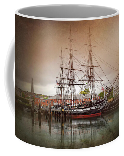 Boston Coffee Mug featuring the photograph USS Constitution Boston by Carol Japp