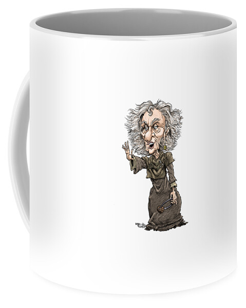 Caricature Coffee Mug featuring the drawing Valerie, The Princess Bride by Mike Scott
