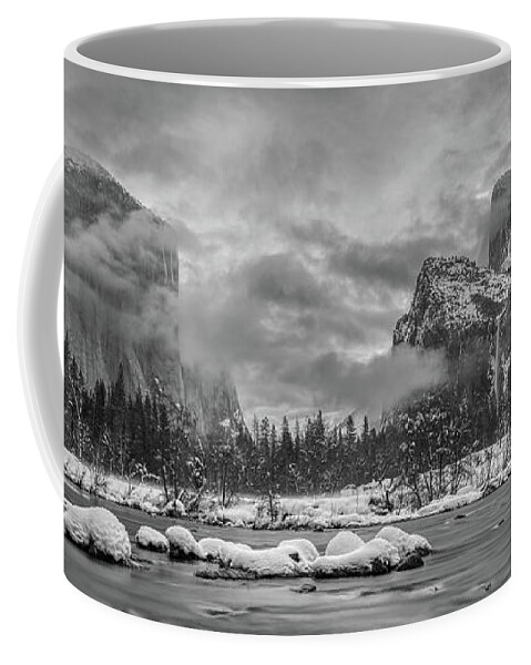 Dramatic Coffee Mug featuring the photograph Valley View Winter Drama by Kenneth Everett