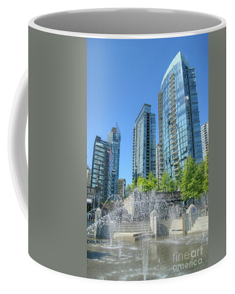 Vancouver Coffee Mug featuring the photograph Vancouver Cityscape 2 by David Birchall
