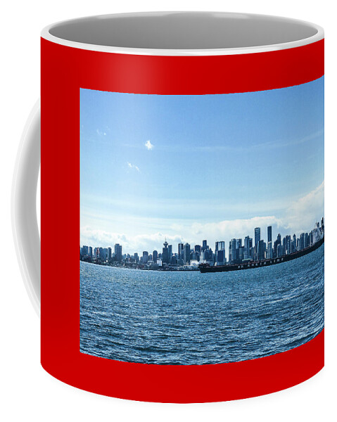 Vancouver Gastown Canada Coffee Mug featuring the photograph Vancouver from North Vancouver British Columbia 5228 by Amyn Nasser
