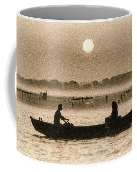 Photography Coffee Mug featuring the photograph Varanasi Boat Ride by Craig Boehman