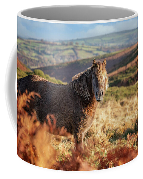 Horse Coffee Mug featuring the photograph Vaughn - Horse Art by Lisa Saint