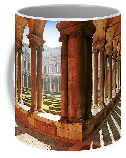 Church Coffee Mug featuring the photograph S.Giorgio Maggiore - Internal Cloister Venezia -  Italy by Paolo Signorini