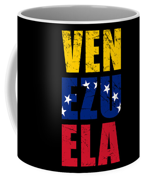 Funny Coffee Mug featuring the digital art Venezuela by Flippin Sweet Gear