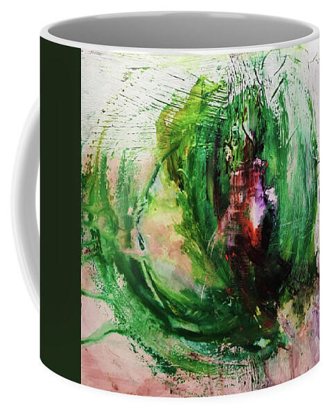Abstract Art Coffee Mug featuring the painting Vengeful Seed by Rodney Frederickson
