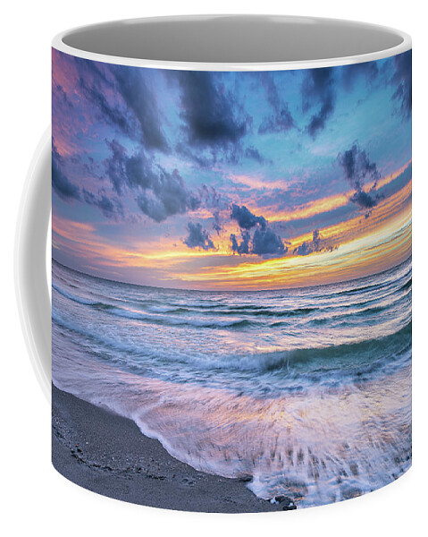 Gulf Of Mexico Coffee Mug featuring the photograph Venice Sunset Hues by Rudy Wilms
