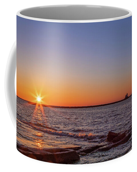 Vernal Coffee Mug featuring the photograph Vernal Equinox Sunset by Rod Best