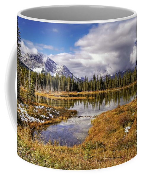 Scenery Coffee Mug featuring the photograph Vermilion Lake and Forest - Banff National Park - Alberta - Canada by Paolo Signorini