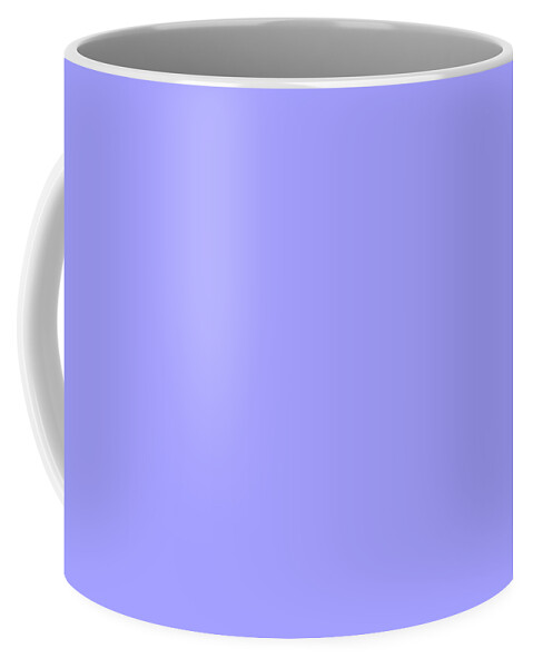 Light Coffee Mug featuring the digital art Very Light Peri Blue Gray Purple by Delynn Addams