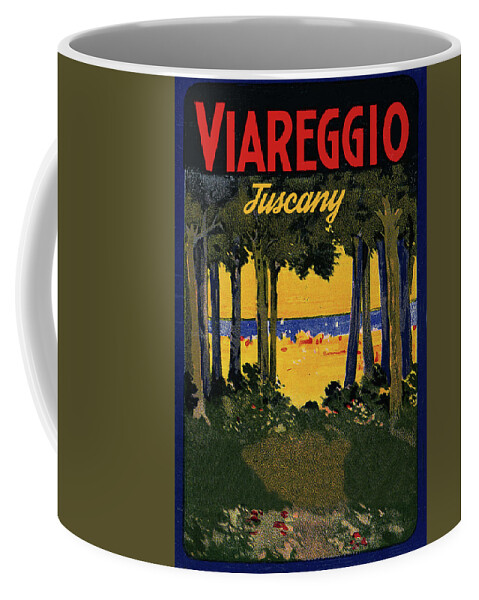 Viareggio Coffee Mug featuring the digital art Viareggio, Tuscany by Long Shot