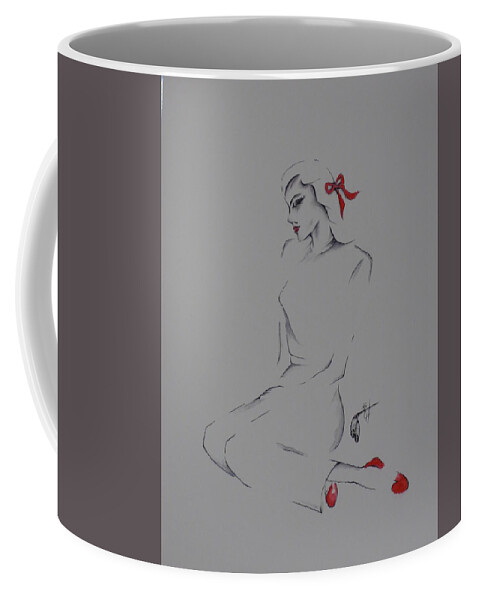 Victim Of Love Coffee Mug featuring the painting Victim of Love by Kem Himelright
