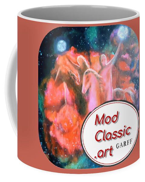 Horses Coffee Mug featuring the painting Victorious Pair by Enrico Garff