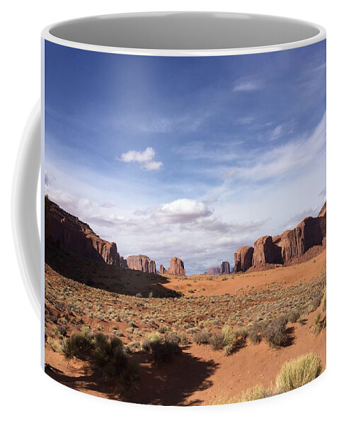 Monument Valley Coffee Mug featuring the photograph view at MV by Bettina X