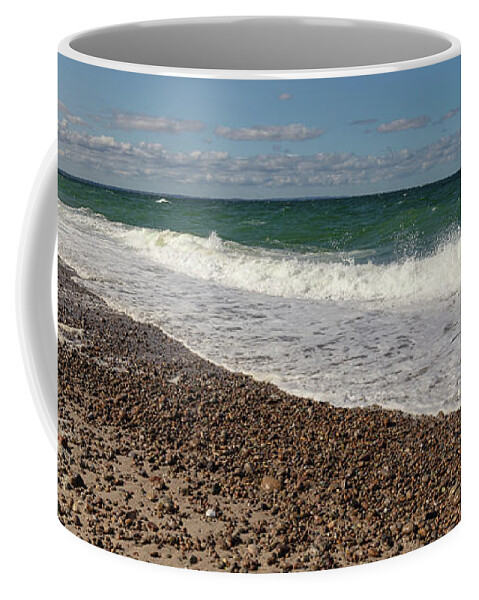 View From Sandy Neck Beach Coffee Mug featuring the photograph View from Sandy Neck Beach by Michelle Constantine