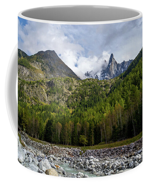 River Coffee Mug featuring the photograph View from the river by Andrew Lalchan