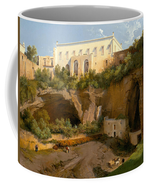 Lancelot-theodore Turpin De Crisse Coffee Mug featuring the painting View of a Villa, Pizzofalcone, Naples by Lancelot-Theodore Turpin de Crisse