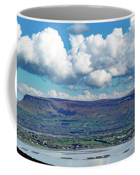 Knocknarea Coffee Mug featuring the photograph View of Ben Bulben from Knocknarea Ireland by Lisa Blake