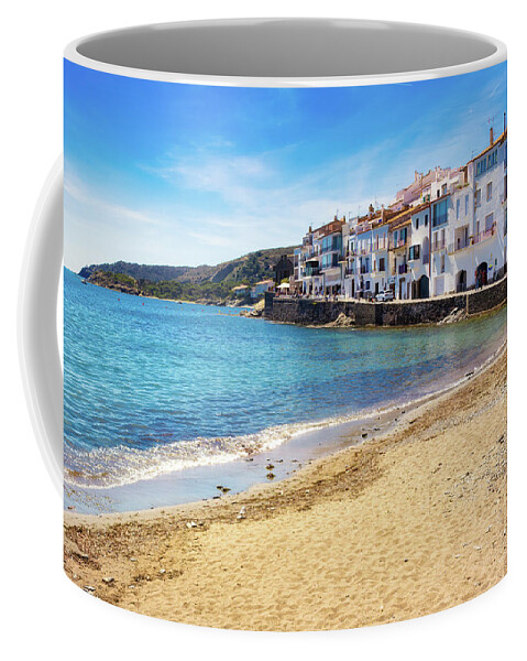 Catalonia Coffee Mug featuring the photograph View of the beach of Port Alger by Jordi Carrio Jamila