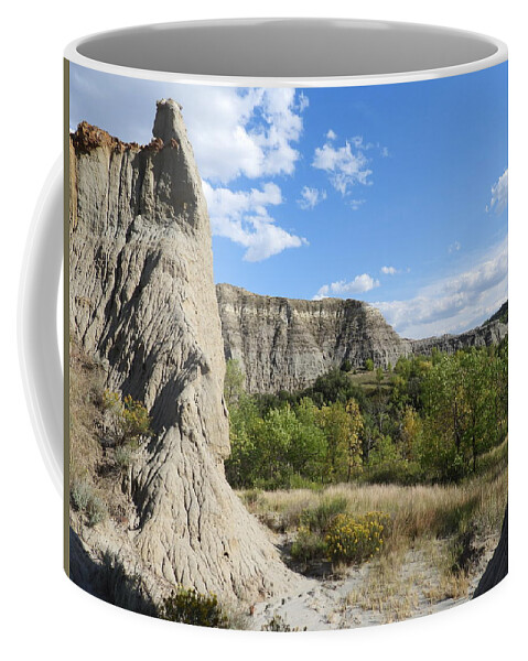 Buttes Coffee Mug featuring the photograph View Past The Buttes by Amanda R Wright