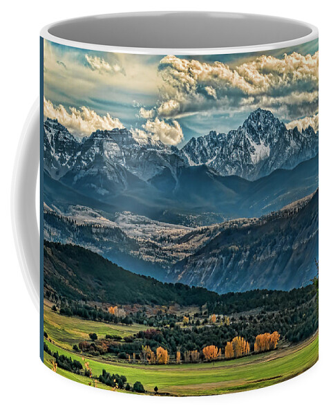 Mt Sneffels Coffee Mug featuring the photograph View to Mt Sneffels by Alana Thrower