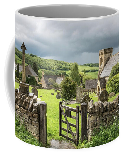Gloucestershire Coffee Mug featuring the photograph View To The Hills, Snowshill, Cotswolds, England, UK by Sarah Howard