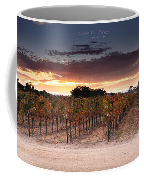 Landscape Coffee Mug featuring the photograph Vineyard Sunset by Devin Wilson