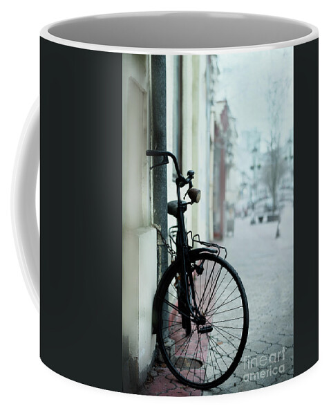 Vintage Coffee Mug featuring the photograph Vintage bicycle by Jelena Jovanovic