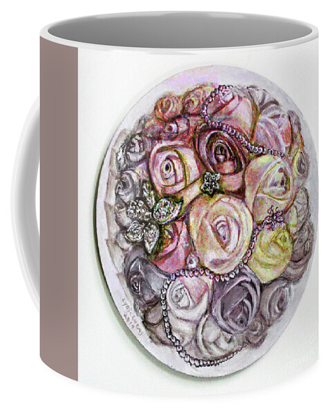 Flowers Coffee Mug featuring the painting Vintage Bouquet by Lyric Lucas