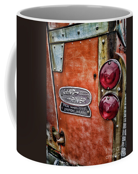 Paul Ward Coffee Mug featuring the photograph Vintage Land Rover Tail Lights by Paul Ward