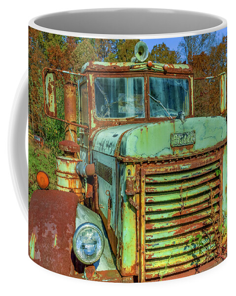 Peterbilt Coffee Mug featuring the photograph Vintage Peterbilt Truck by Jerry Gammon
