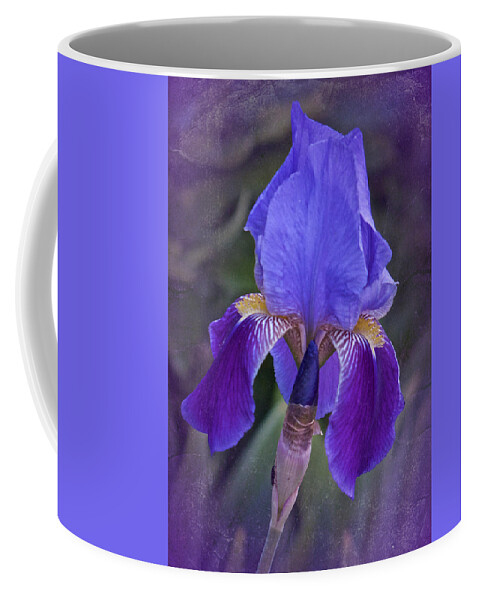 Iris Coffee Mug featuring the photograph Vintage Purple Iris by Richard Cummings
