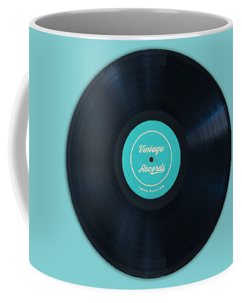 Vinyl Coffee Mug featuring the photograph Vinyl record by Delphimages Photo Creations