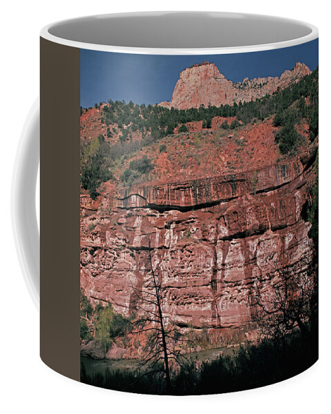 Square Coffee Mug featuring the photograph Virgin White Wall by Tom Daniel
