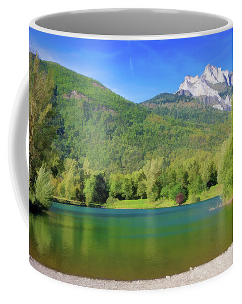 Canvas Coffee Mug featuring the photograph Visit to Gery Lake - Picturesque edition by Jordi Carrio Jamila