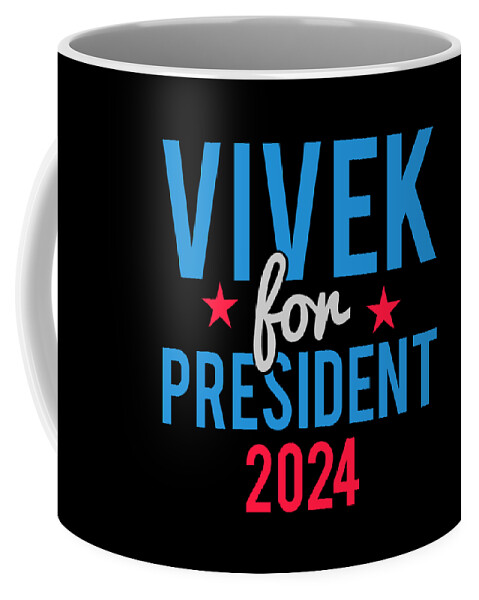 Cool Coffee Mug featuring the digital art Vivek Ramaswamy for President 2024 by Flippin Sweet Gear