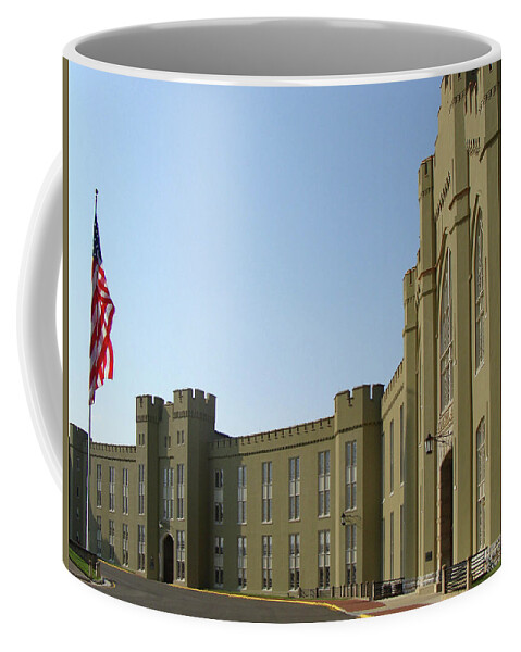 Barracks Coffee Mug featuring the photograph VMI Barracks by Deb Beausoleil