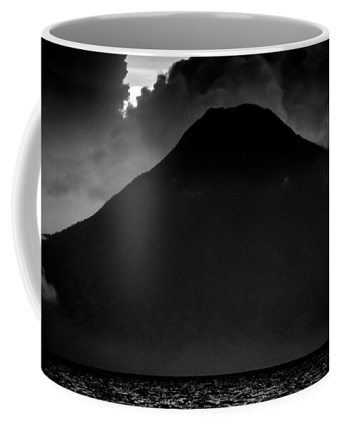 Guatemala Coffee Mug featuring the photograph Volcano San Pedro Across the Waters by Mark Gomez