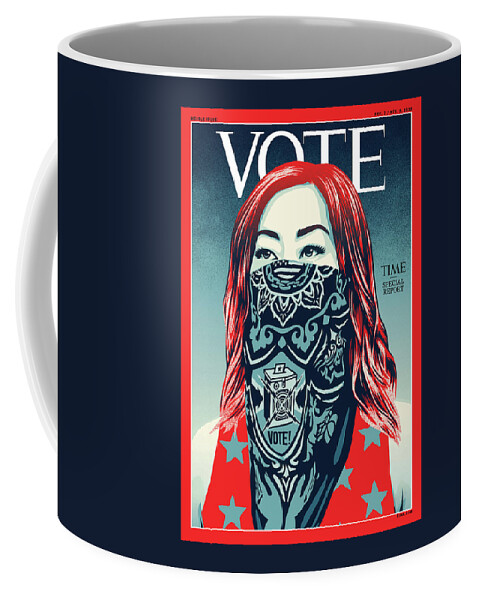 2020 Us Presidential Election Coffee Mug featuring the photograph Vote 2020 by Illustration by Shepard Fairey for TIME