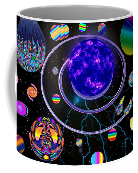 The Entranceway Coffee Mug featuring the digital art Wacky World of Ron Abstract by Ronald Mills