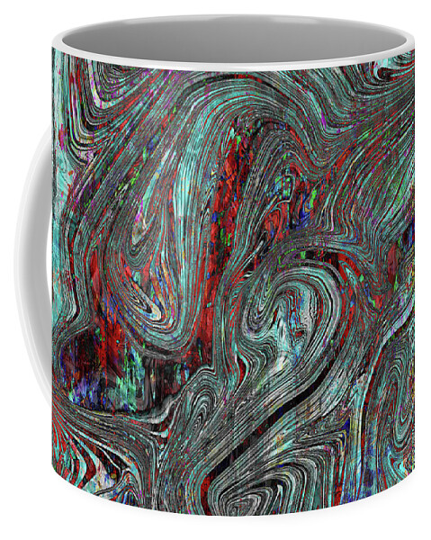 A-fine-art Coffee Mug featuring the painting Walk A Mile In My Shoes 3 by Catalina Walker